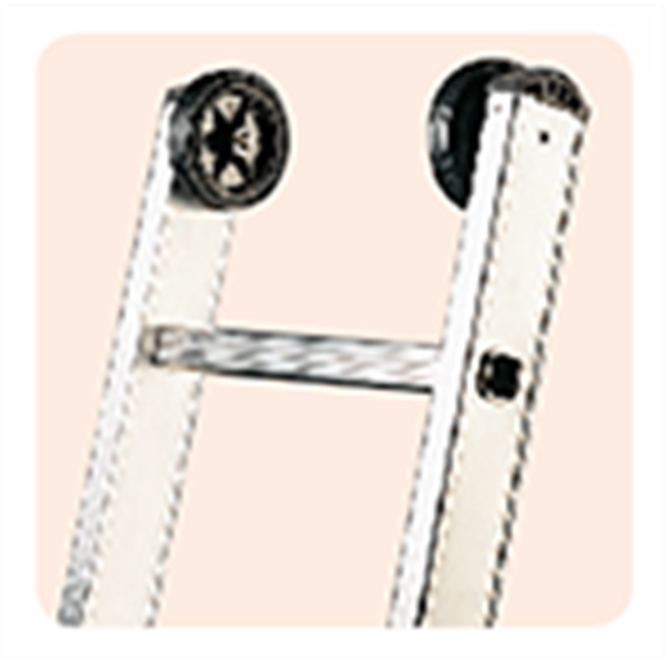 Echelle coulissante Tubesca 2 plans hauteur pliée 4.37 m hauteur déployée 7.46 m marches 15 x 2