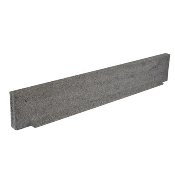 Planelle de rive en béton L. 1 m - Ht. 11 cm - Ép. 4/6 cm