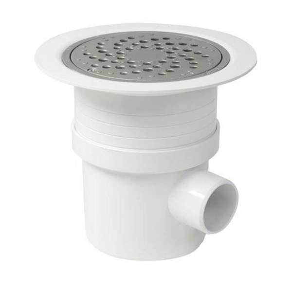 SIPHON P/REVETEMENT SOL PLASTIQUE GRILLE ALU.
