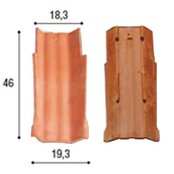 Tuile Canal terre cuite Multi'fix Tegula 46 - Vieilli