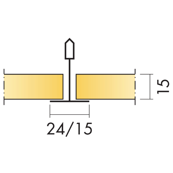 Dalle faux plafond 120 x 60 cm pour isolation acoustique - Advantage A - Bords droits - ép. 15,00 MM