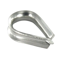 Cosse coeur petite ouverture pour câble de levage de 4 mm - Levac - Acier galvanisé