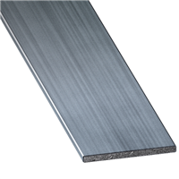Plat aluminium anodisé incolore 15 x 2 mm, 1 m