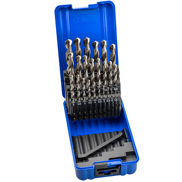 Coffret forets métaux 1-13 x 0.50 HSSE + TIALN DIN338 25 pièces TIALSIN -  Perffixe Tools