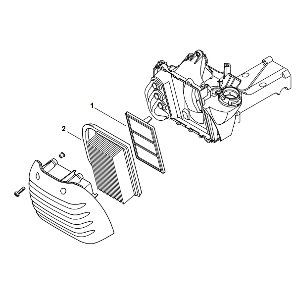 Filtre à air et préfiltre de découpeuse thermique Stihl TS 410 ou TS 420