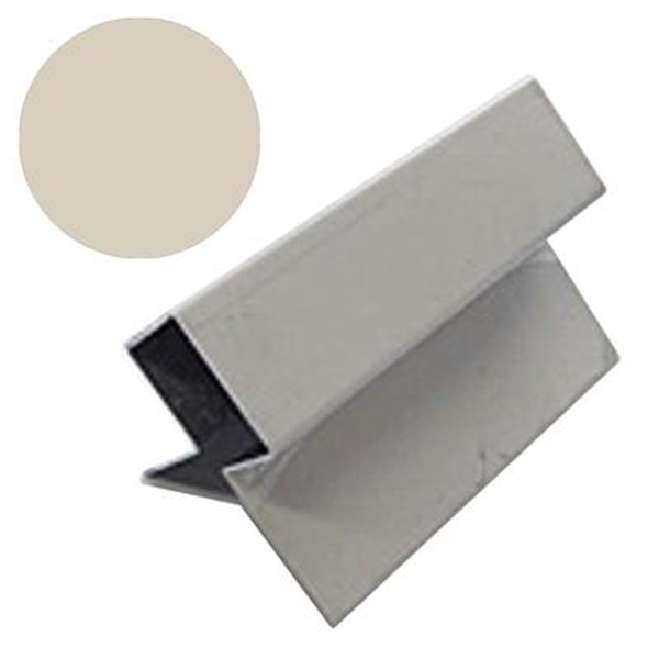 Profilé d'angle extérieur MetalTrim pour bardage Hardie Plank - aluminium laqué Pierre des champs - longueur 3 M