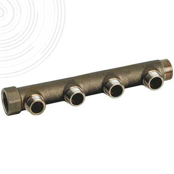 Collecteur MF 3/4"-4+1 dérivation 1/2"Entraxe 50mm- corps 26mm