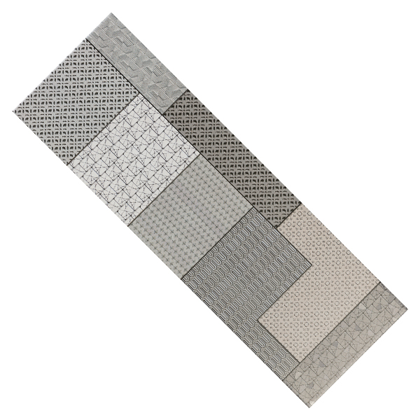 Faïence murale Décor Géo effet béton pour carrelage Cusset - 20 x 60 cm