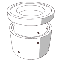 RONDELLE DE PUIT D800 NON ARMEE H50/60 PERFOREE