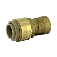 Jonction RSO droite femelle - Pour tube en cuivre ou PER - F 15 x 21 - Diamètre 16 mm - Laiton