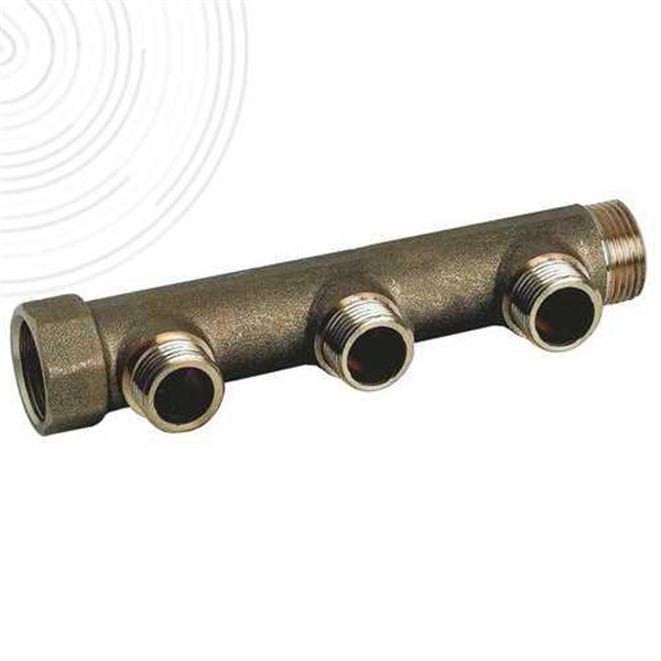 Collecteur MF 3/4"-3+1 dérivation 1/2"Entraxe 50mm- corps 26mm