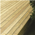 Lame de terrasse bois en Douglas lisse - Classéo - bois traité classe 3 vert - 145 MM x 28,00 MM - Longueur 4,00 M