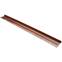 Closoir peigne pare-moineaux en polypropylène ocre pour tuiles fortement galbées - Ubbink - Hauteur 80 mm - Longueur 1 m