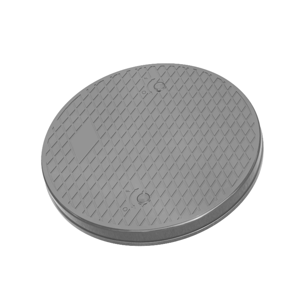 Couvercle PE Injecté D400 Gris -