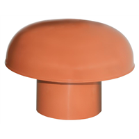 CHAPEAU VENTILATION SANS MOUST. D.100 TUILE