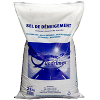 Sel de déneigement semi-humide préventif ou curatif - Quadrimex Sels - Sac de 25 kg