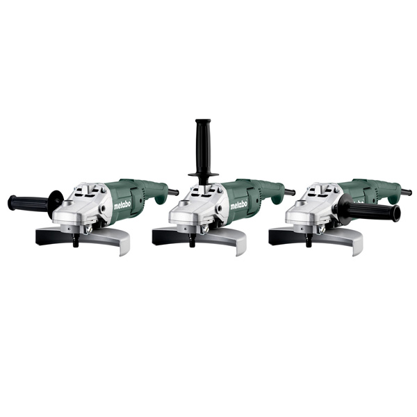 Meuleuse d'angle filaire 230 mm Metabo WP 2200-230 - En carton avec poignée supplémentaire