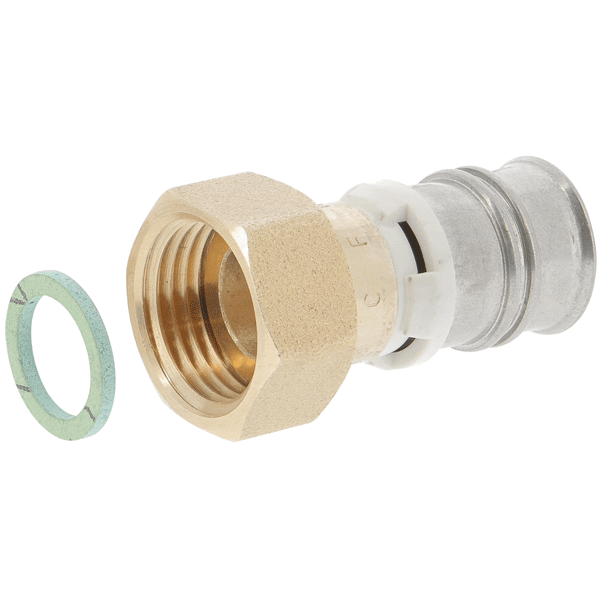 Raccord multicouche à sertir avec écrou tournant pour tubes Turatec - Ø20 mm x F 1/2"