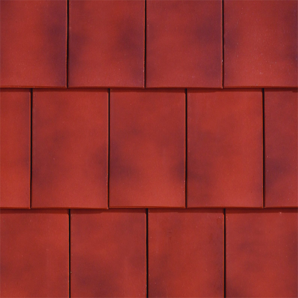 Tuile plate en argile - Vauban 2 Droite - emboîtement petit moule à pureau plat - Nuagé