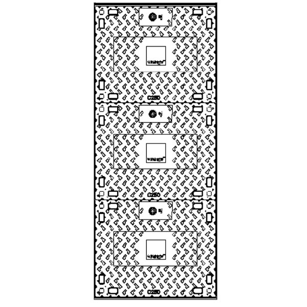 Trappe haute sécurité pour chambre type télécom sous trottoirs ou parkings - L3T FT3S OPTI C250 Megalis Bretagne