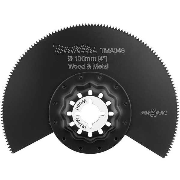 Lame segment Starlock bois et métal BiM TMA046 Makita déporté diamètre 100 mm