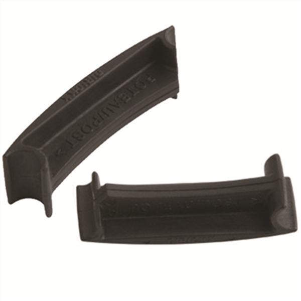 Bloqueur pour panneau et poteau de clôture Dirickx Axor - PVC noir - sachet de 10