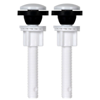 Ensemble de fixation sanitaire de réservoir de WC - Noyon et Thiebault - Vis auto-étanche 9 x 76 mm - Lot de 2