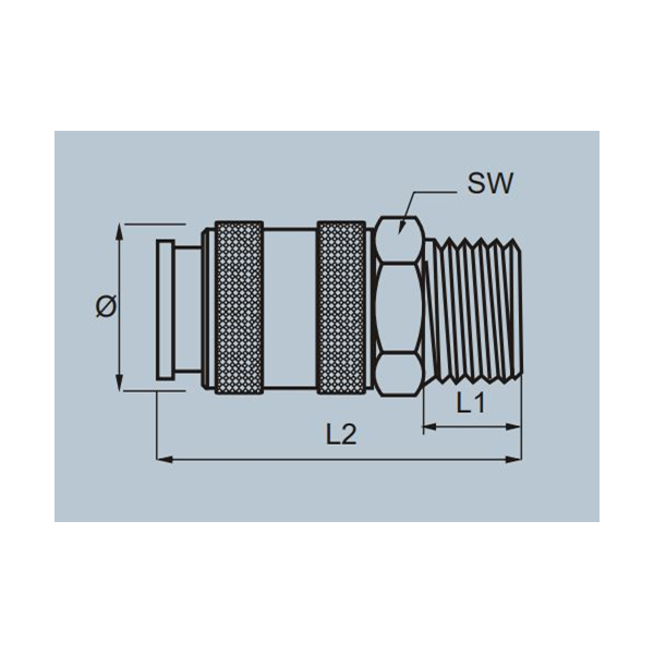 Coupleur raccord rapide gros débit Lacmé RAC1050