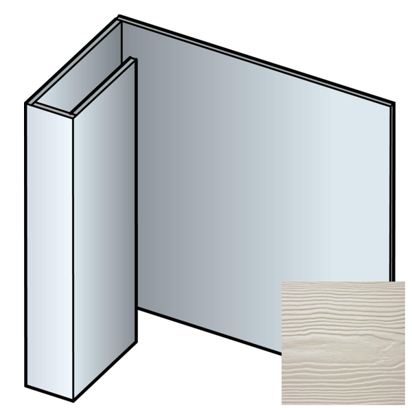 Profil de finition pour encadrement de fenêtre en bardage Cedral Lap - Aluminium laqué Gris C05 - longueur 3,00 M