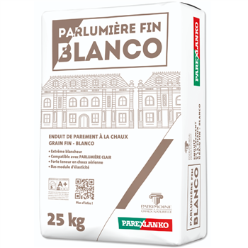 Enduit de parement à la chaux PARLUMIÈRE FIN BLANCO Parex - Sac de 25 KG