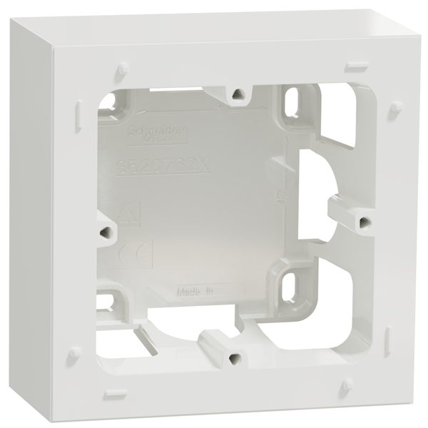 Boîte de montage simple en saillie Schneider Odace Styl pour 1 poste - blanc brillant RAL 9003
