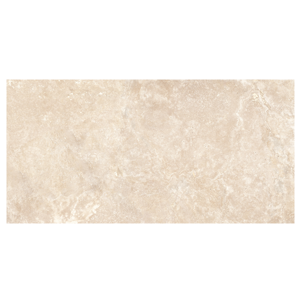 Carrelage intérieur effet travertin en grès cérame rectifié - Realstone Travertino Cross - 120,0 CM x 60,0 CM - ép. 9,00 MM - Beige