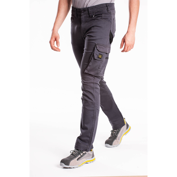 Jean de travail Rica Lewis stretch multi-poches ardoise - Taille 38
