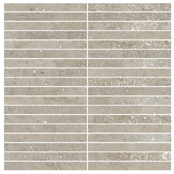 Carrelage mural sur filet effet pierre en grès cérame émaillé - Think - 30,0 CM x 30,0 CM - Taupe