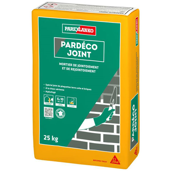 Mortier de jointoiement PARDÉCO JOINT Parex spécial façades neuves - G20 Blanc cassé - Sac de 25 KG