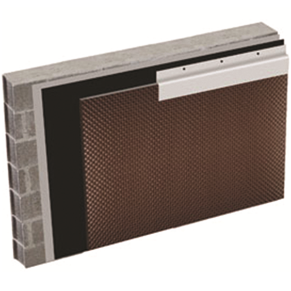 Profilé d’arrêt et de finition pour membrane de protection de soubassement - aluminium - longueur 2,00 M