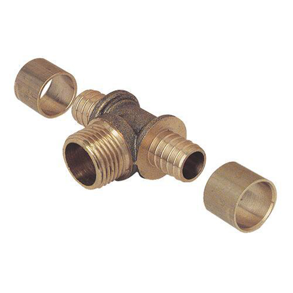 Té à glissement et male au centre - Male 15/21 - PER Ø16