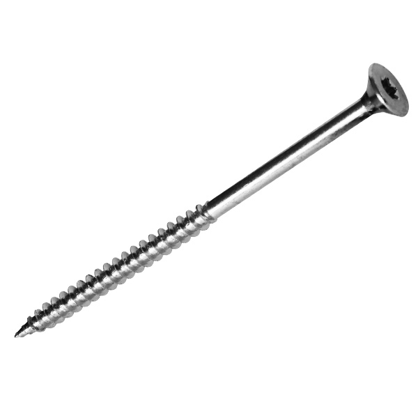 Vis bois et agglo en acier zingué tête fraisée empreinte Torx - 5,0 MM x 100,0 MM/60,0 MM - Boîte de 200