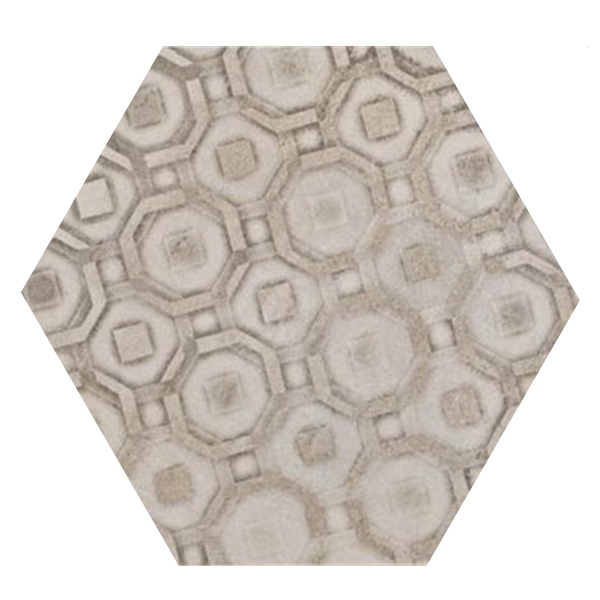 Carrelage intérieur grès cérame émaillé effet ciment Rewind Decoro Cementine - 21,0 cm x 18,0 cm - ép. 9,50 mm