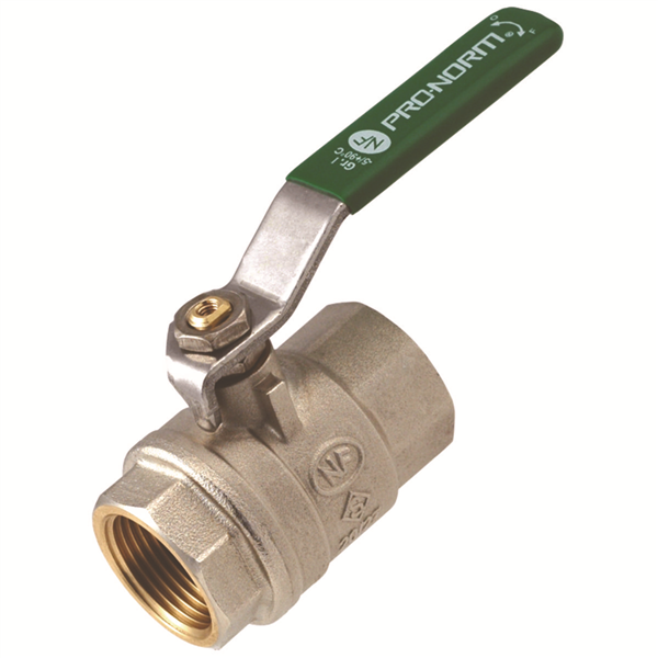 Vanne à sphère NF Double Femelle 3/4" Passage intégral Poignée plate