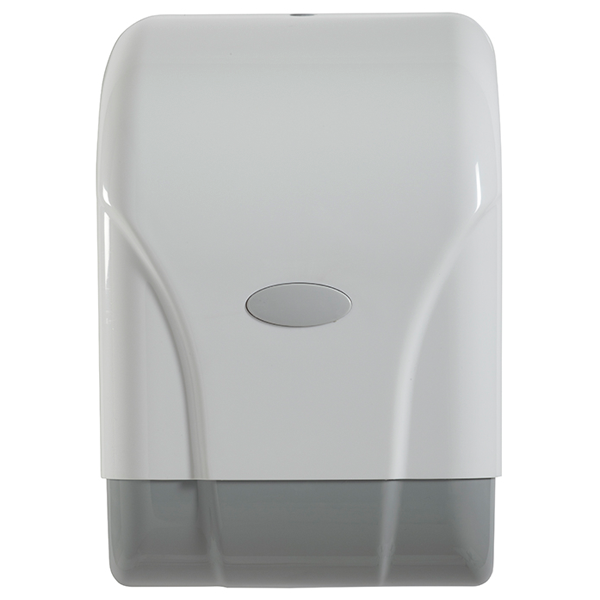 Distributeur essuie-mains maxi-format à dévidage central - Oleane Rossignol - ABS Blanc