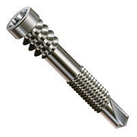 Vis de terrasse pour lambourdes Alu - 5x48mm tête cylindrique à double filet inox A2 -  boîte de 100