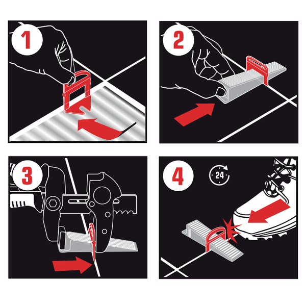 Tenaille Delta Level Fast Fix Rubi 3901 pour carreleur