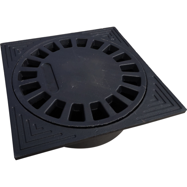 Siphon de cour fonte 200X200