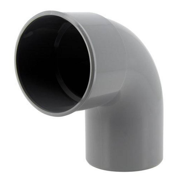 Coude PVC à coller Mâle - Femelle 87° Diamètre 80 mm - Nicoll