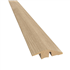 Barre de seuil dénivelé en chêne - Blanc vernis mat - 58x20 mm - L.2,40 ml