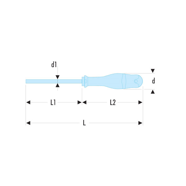 Tournevis PROTWIST pour vis Resistorx TT27 5,5x100 mm Facom