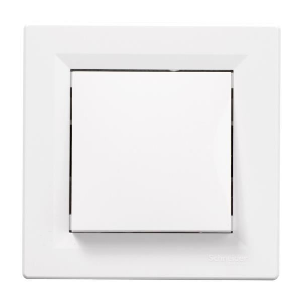 Interrupteur va-et-vient Schneider Asfora complet - à encastrer - blanc brillant - 10 A - 230 V - lot de 5