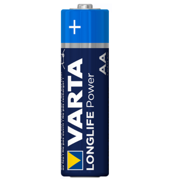 Piles alcalines High Energy AA Varta LR6 - tension 1.5V - lot de 4 piles