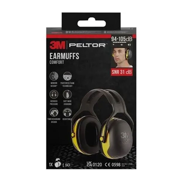 Casque antibruit réglable 3M Peltor X2A - SNR 31 dB - coloris jaune